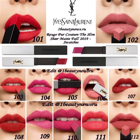 ysl rouge pur couture the slim sheer matte 107|ysl matte buildable lipstick.